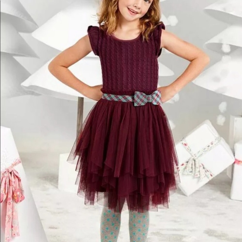 Matilda Jane • Soirée Maroon Tulle Dress - 6-12 mos